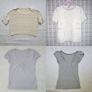 Set of 4 shirts from Anthro/JCrew